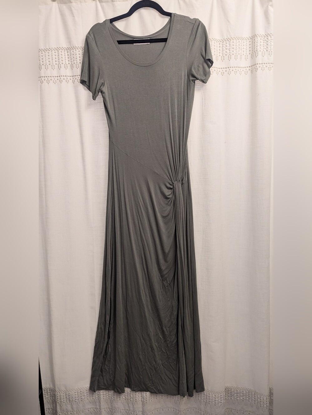 BAILEY 44 Sage Green Knot-Detail Short Sleeve Maxi Dress